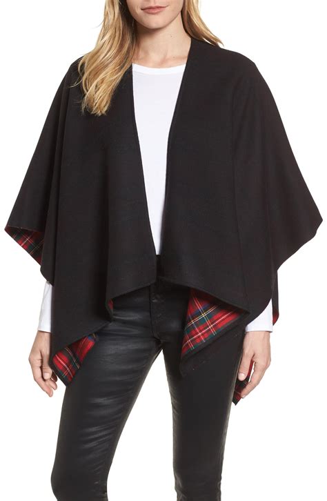 reversible burberry cape|burberry merino wool cape.